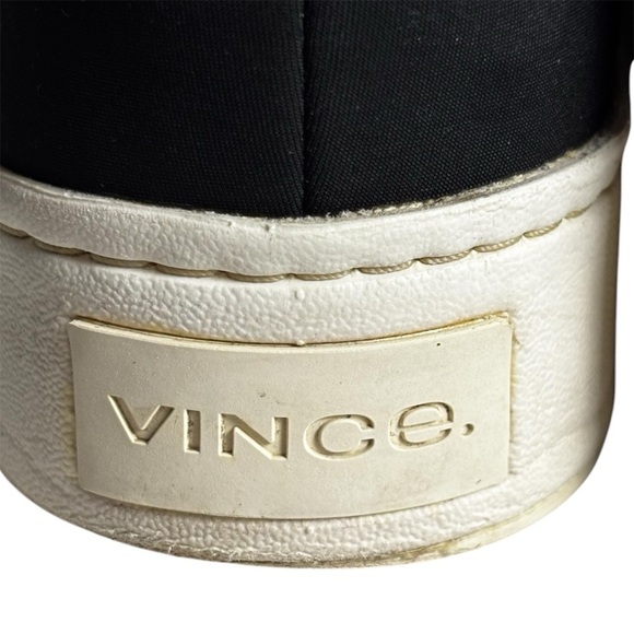 Vince Platform Slip on Women’s Sneakers Black Size 8.5 Minimalist Casual - Picture 7 of 12